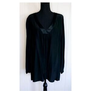 Semantiks 100% Silk Long Sleeve Blouse XL Ladies